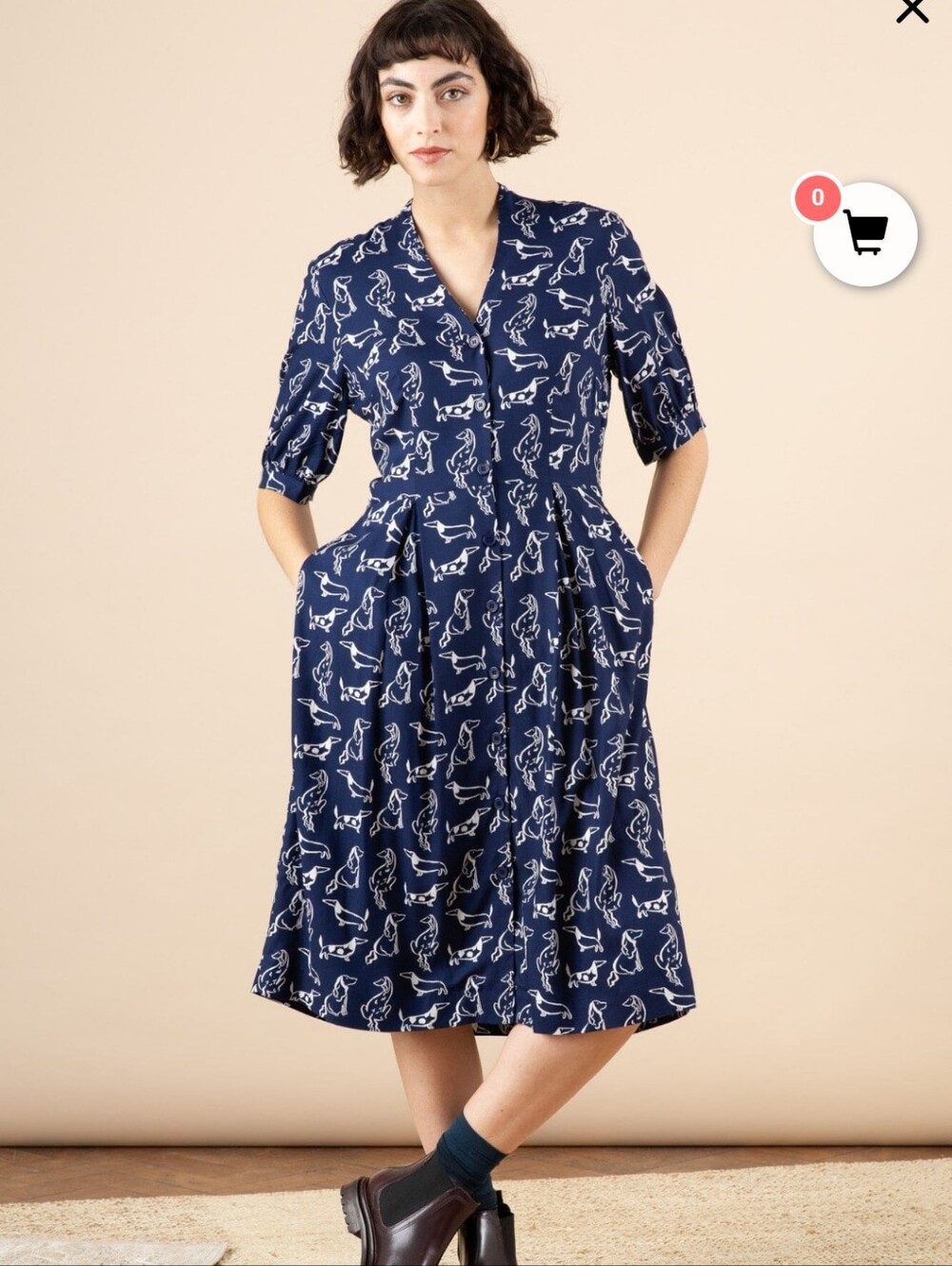 Ella & Fin Shirt dress Stella City Dogs